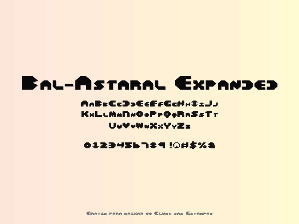 Fonte Bal Astaral Expanded Grátis Para Baixar