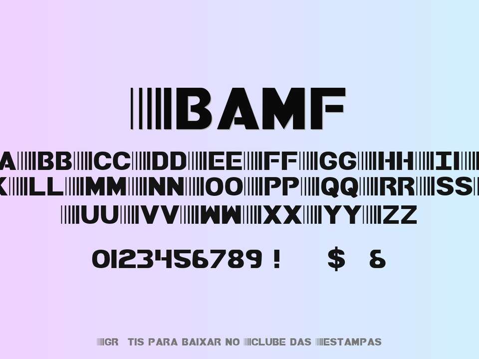 Fonte Bamf Grátis Para Baixar