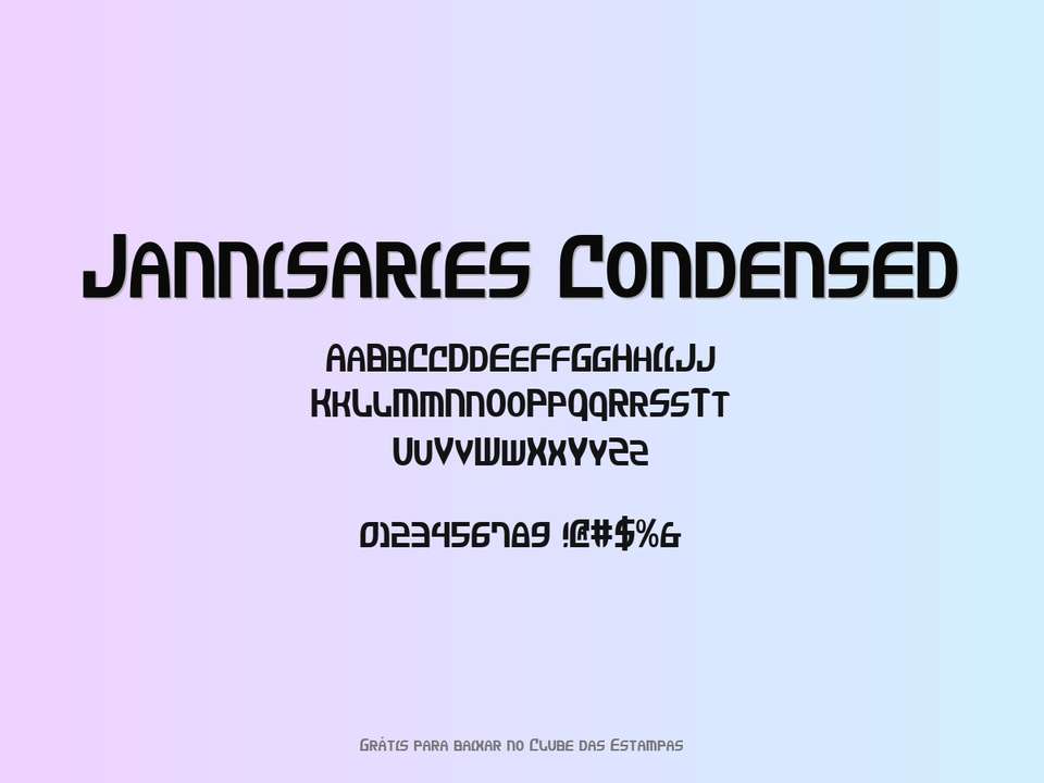 Fonte Jannisaries Condensed Grátis Para Baixar