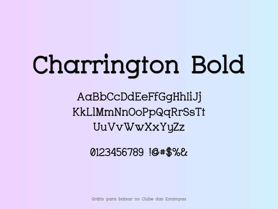 Fonte Charrington Bold Grátis Para Baixar