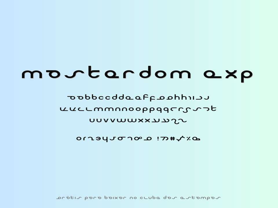 Fonte Masterdom Exp Grátis Para Baixar