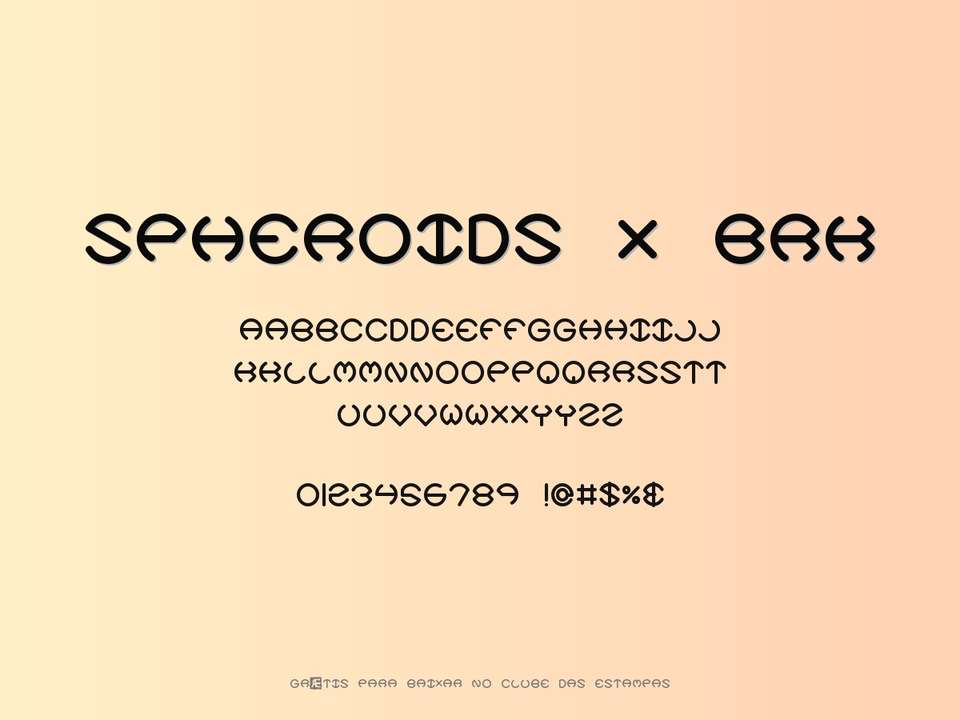 Fonte Spheroids X Brk Grátis Para Baixar