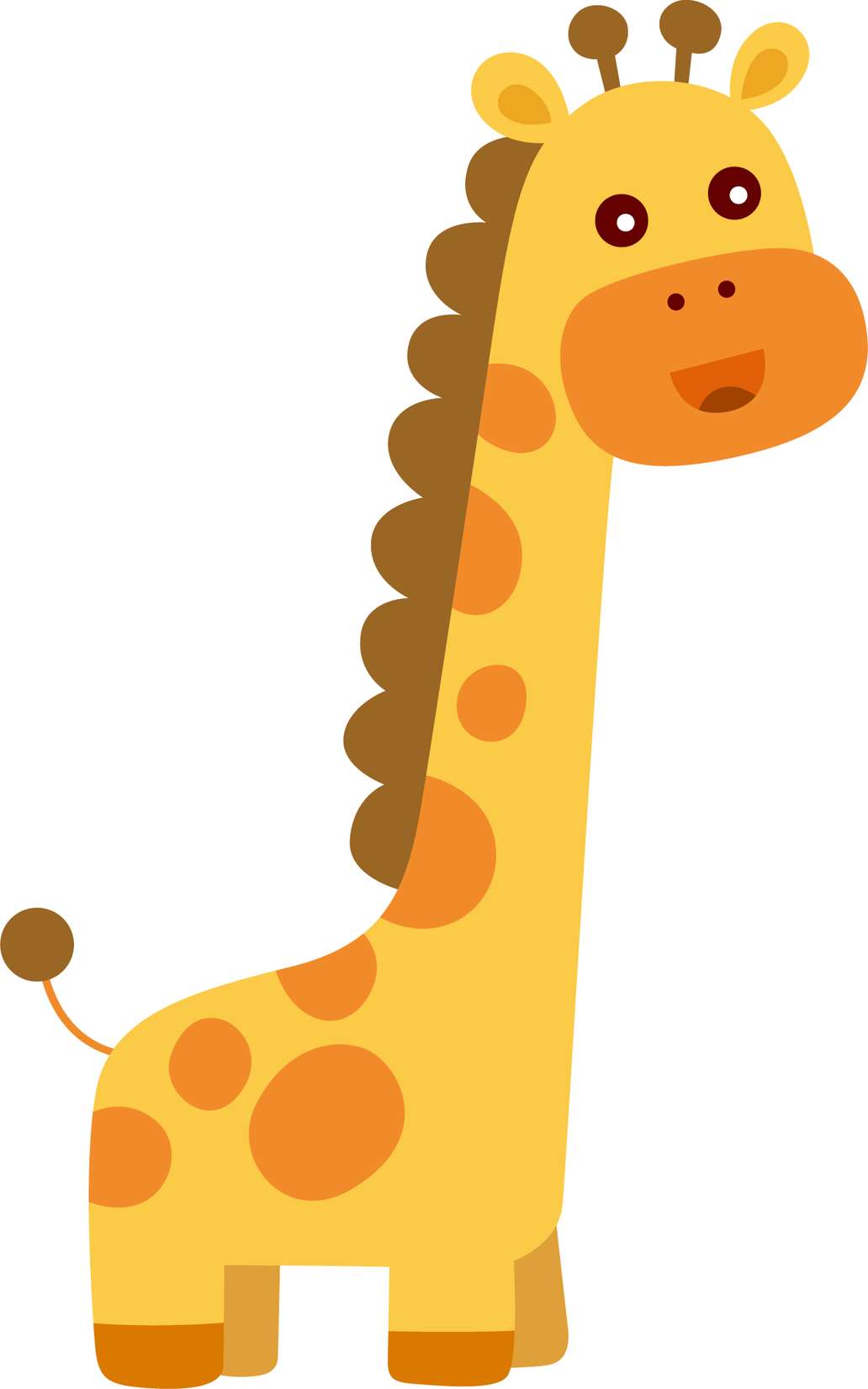Desenho De Girafa Sorrindo Animais Png Grátis Para Baixar