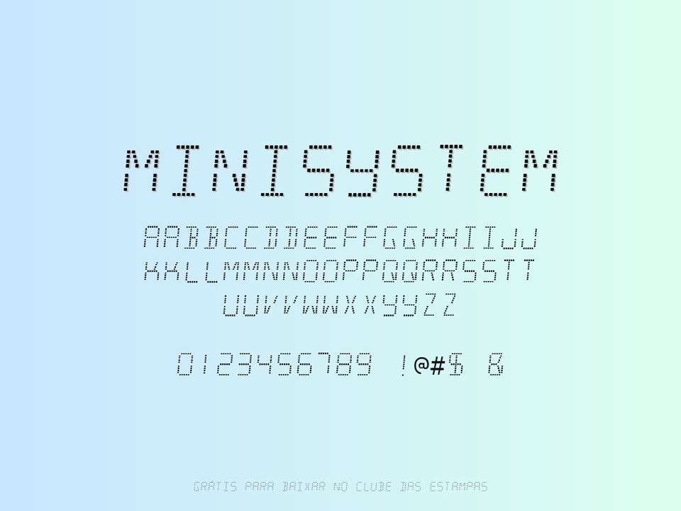 Fonte Minisystem Grátis Para Baixar