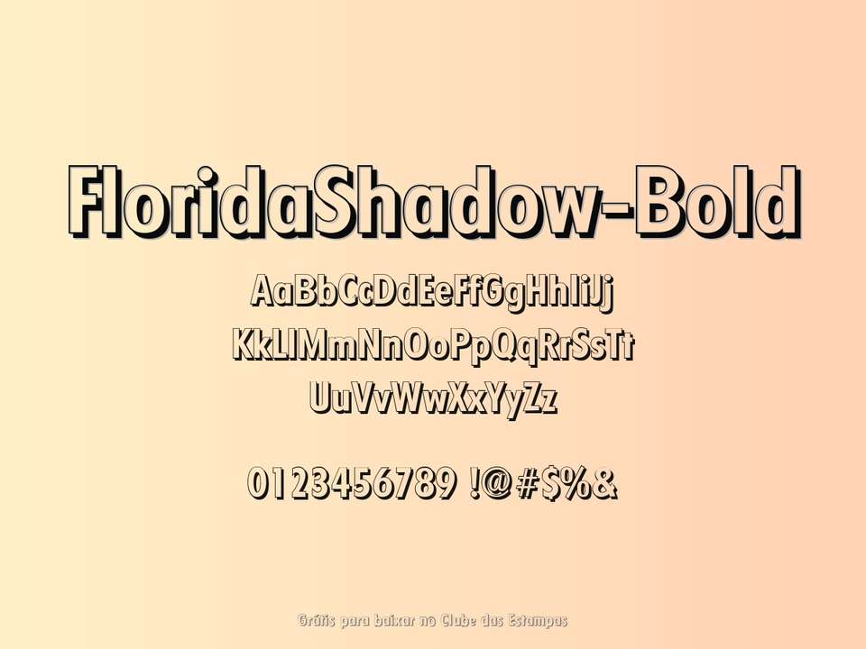 Fonte Floridashadow Bold Grátis Para Baixar