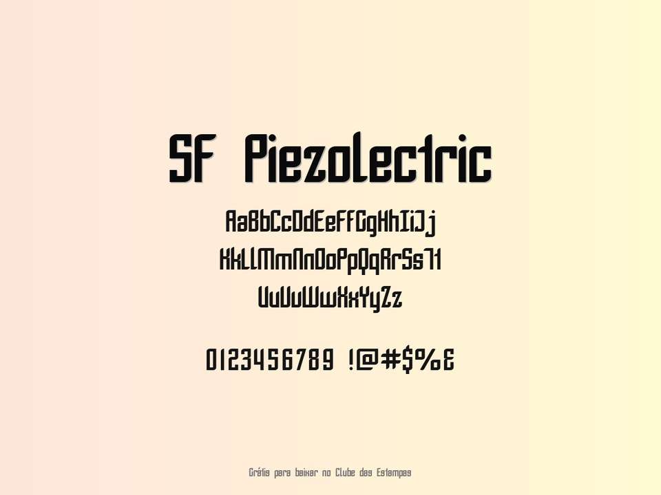Fonte Sf Piezolectric Grátis Para Baixar