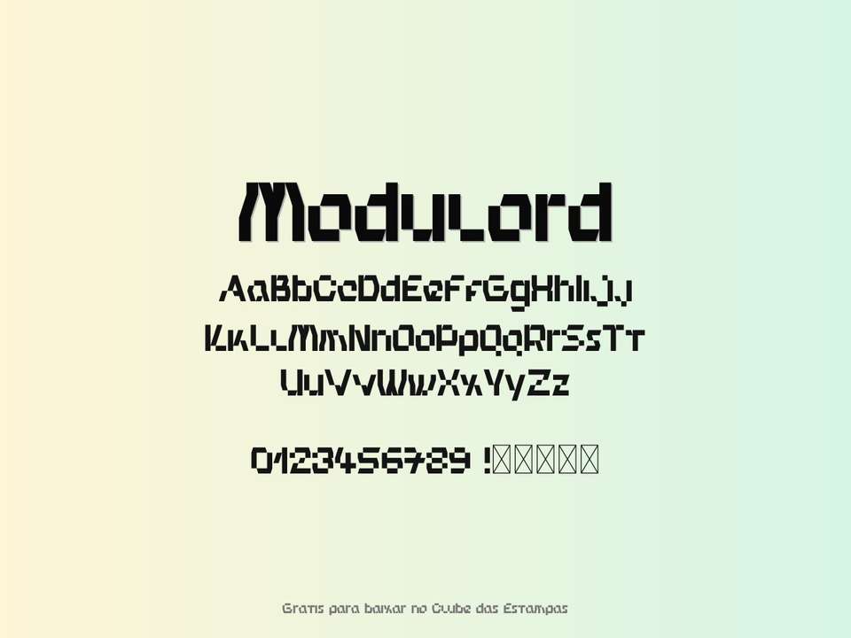 Fonte Modulord Grátis Para Baixar