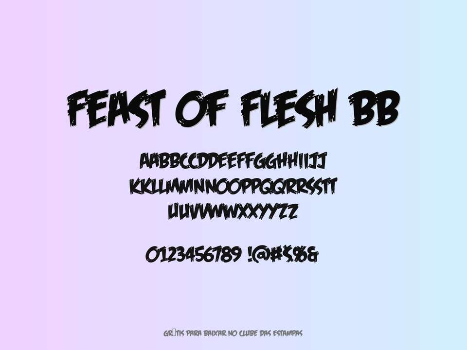 Fonte Feast Of Flesh Bb Grátis Para Baixar