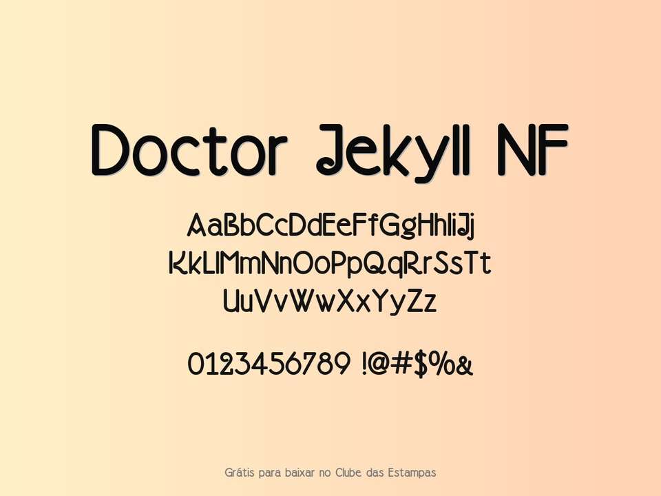 Fonte Doctor Jekyll Nf Grátis Para Baixar