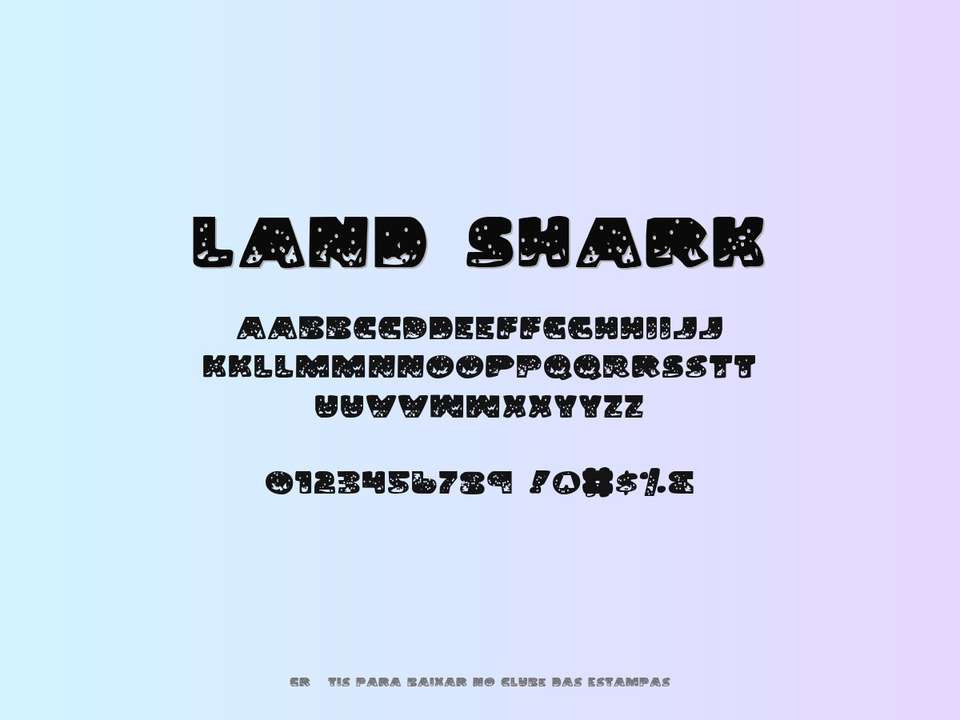 Fonte Land Shark Grátis Para Baixar