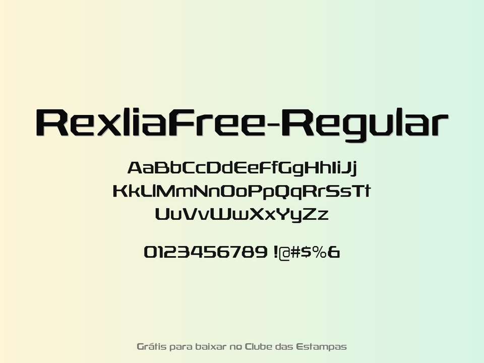 Fonte Rexliafree Regular Grátis Para Baixar