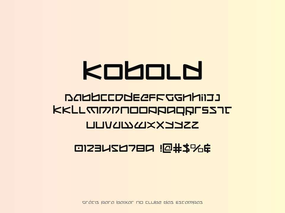 Fonte Kobold Grátis Para Baixar