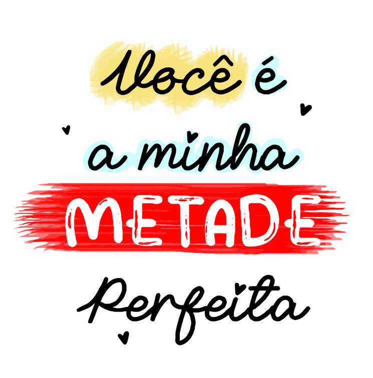 Você É A Minha Metade Perfeita Ilustração Relacionamento Png Arte Para Caneca Grátis Pra Baixar