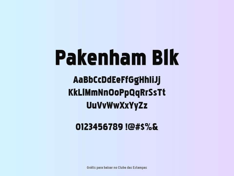 Fonte Pakenham Blk Grátis Para Baixar