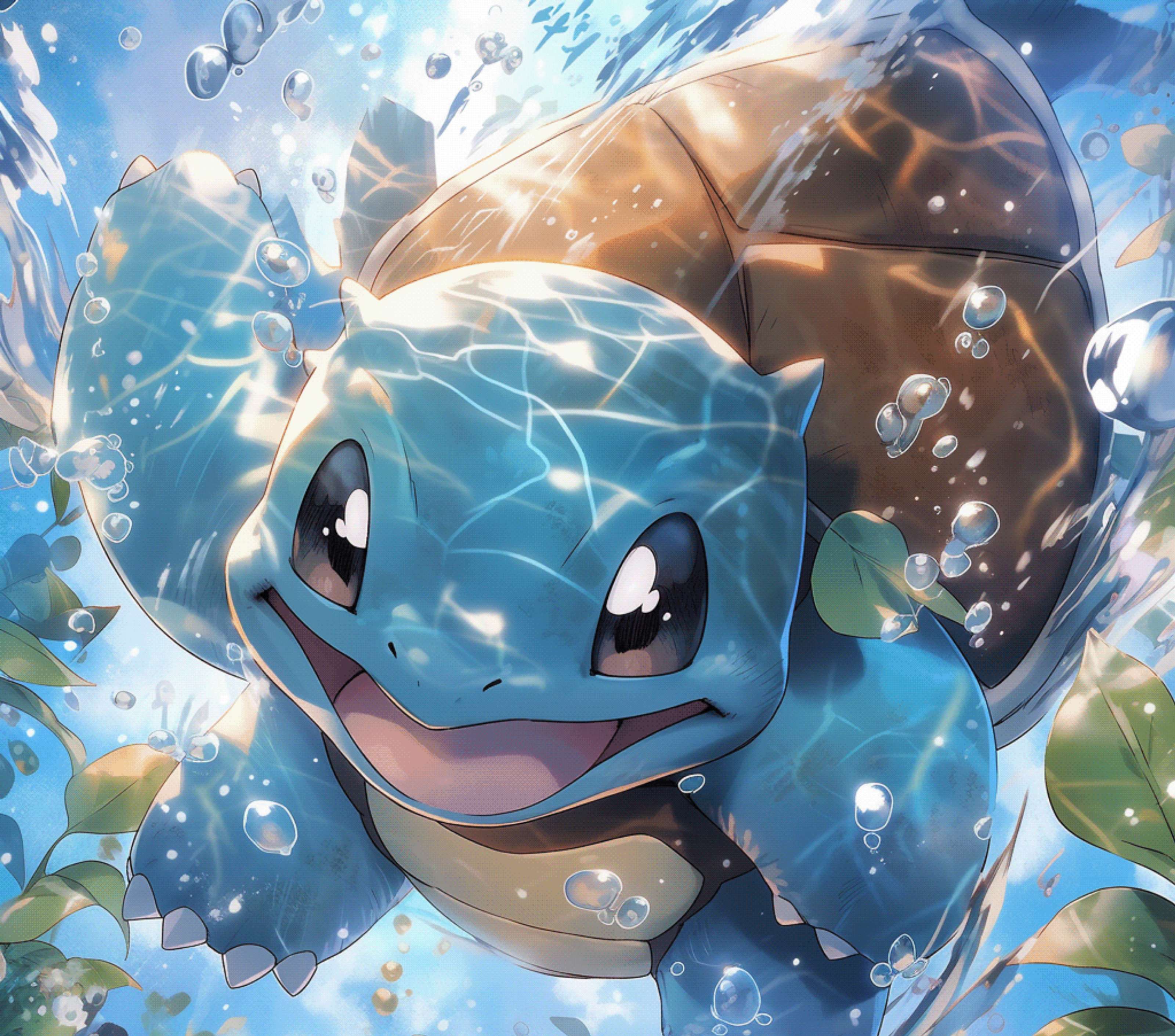 Pokémon Blastoise Nadando Em Água Tropical Pokémon Png Arte Para Caneca Grátis Pra Baixar