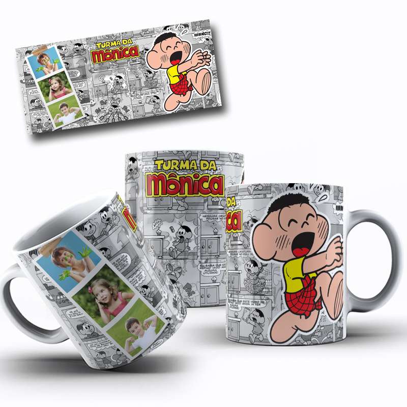 Arte Para Caneca Turma Da Monica Personagens Serie Cartoon 10