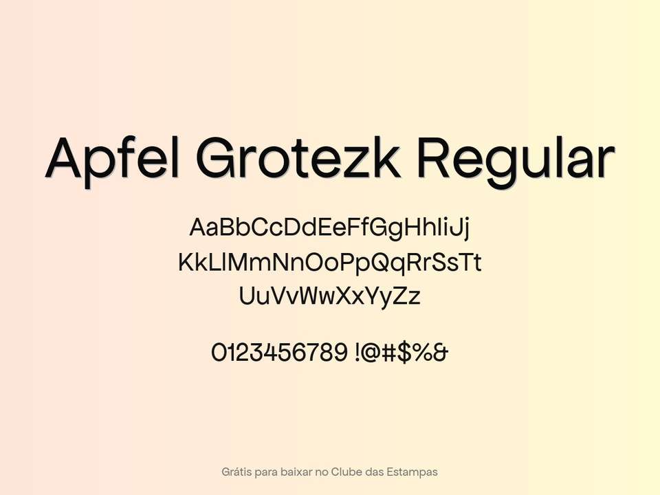 Fonte Apfel Grotezk Regular Grátis Para Baixar