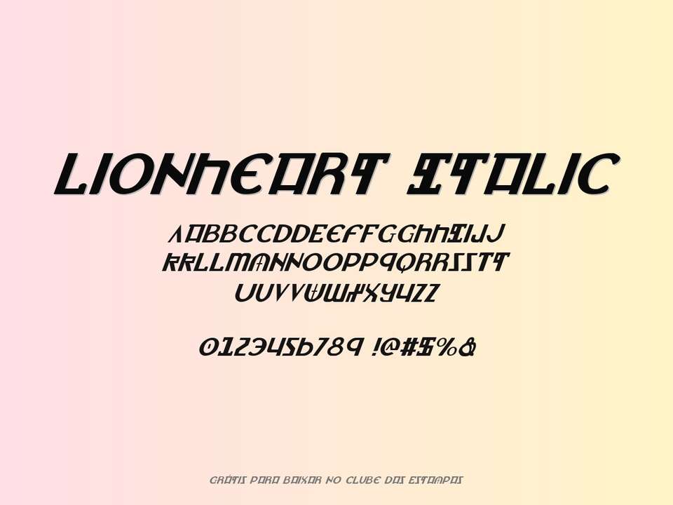 Fonte Lionheart Italic Grátis Para Baixar