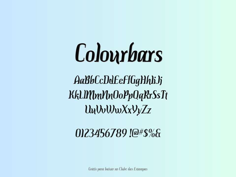Fonte Colourbars Grátis Para Baixar