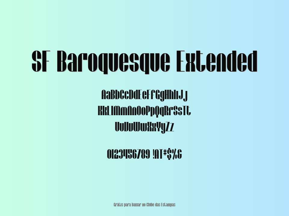 Fonte Sf Baroquesque Extended Grátis Para Baixar
