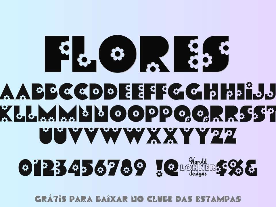 Fonte Flores Grátis Para Baixar