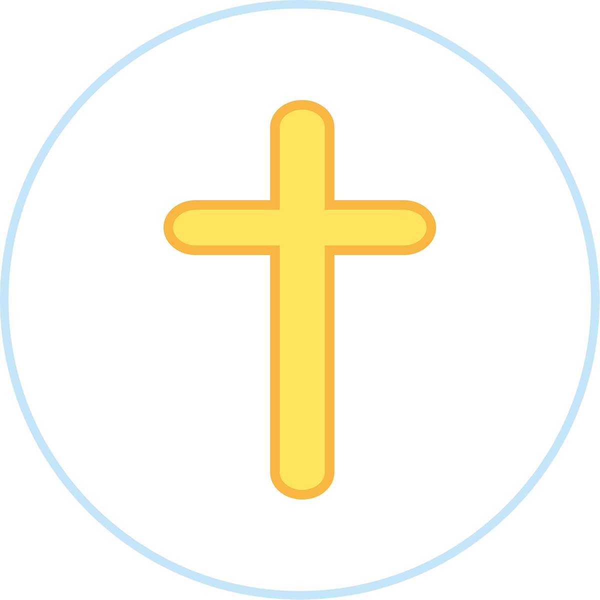 Cruz Estilizada Amarela Religião Png Grátis Para Baixar