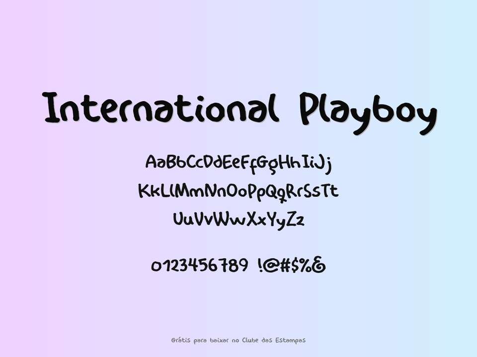 Fonte International Playboy Grátis Para Baixar