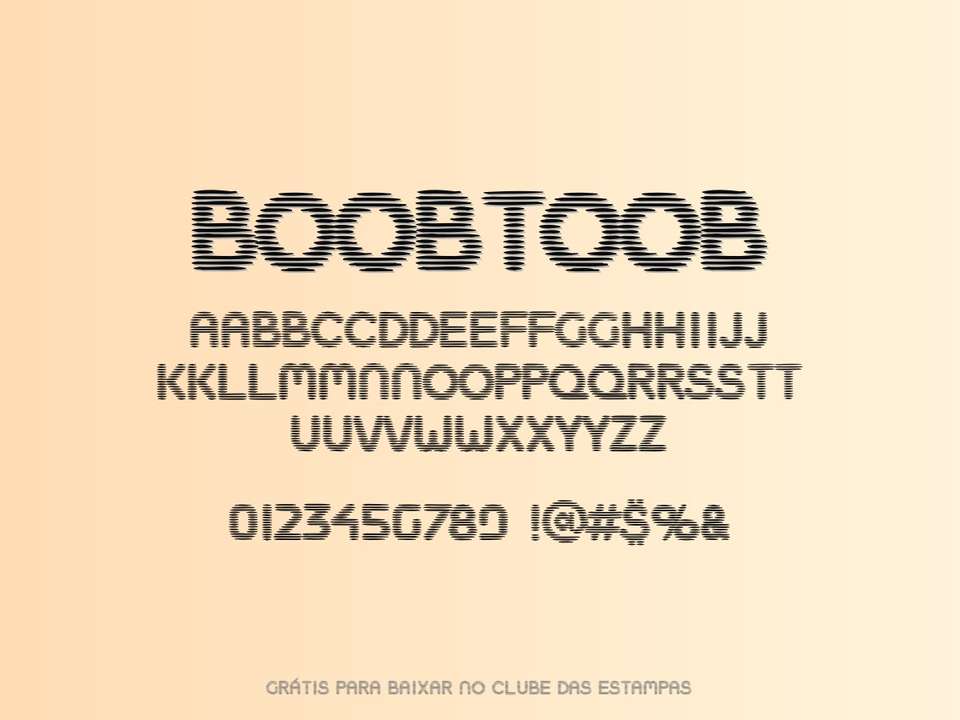 Fonte Boobtoob Grátis Para Baixar
