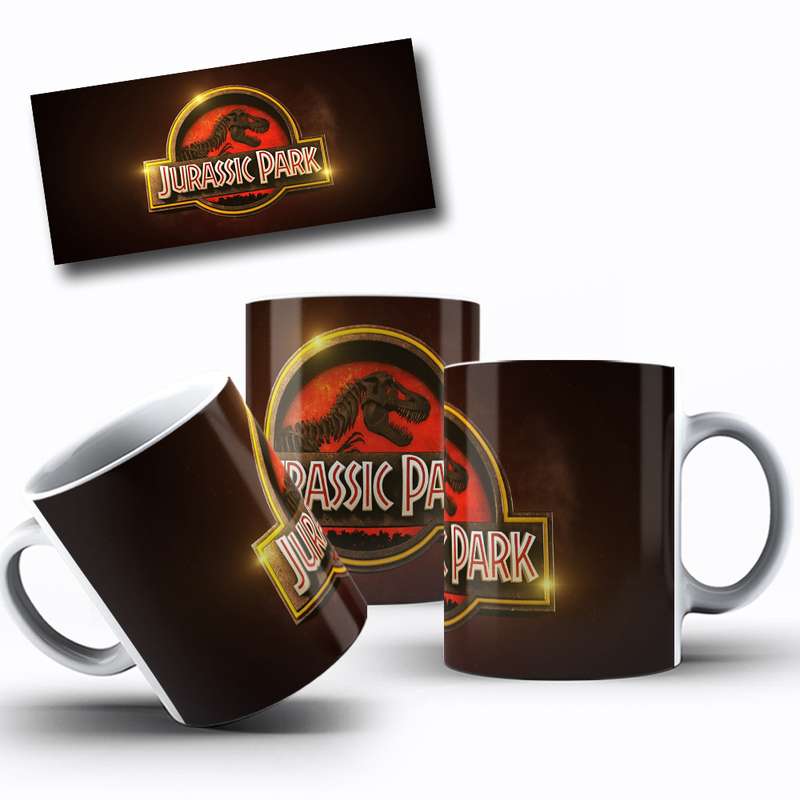 Arte Para Caneca Jurassic Park Dinossauro Cartoon 17