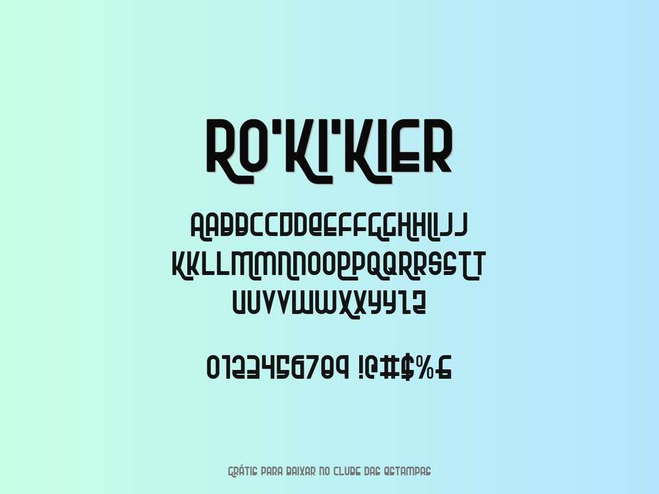Fonte Ro'ki'kier Grátis Para Baixar