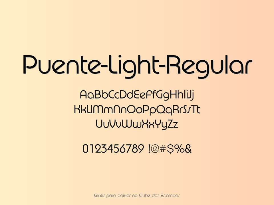 Fonte Puente Light Regular Grátis Para Baixar