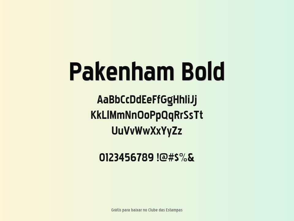 Fonte Pakenham Bold Grátis Para Baixar