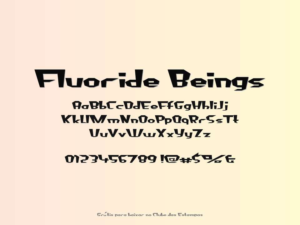 Fonte Fluoride Beings Grátis Para Baixar