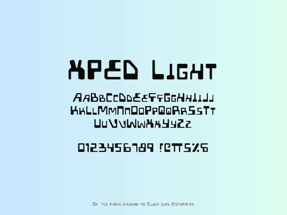 Fonte Xped Light Grátis Para Baixar