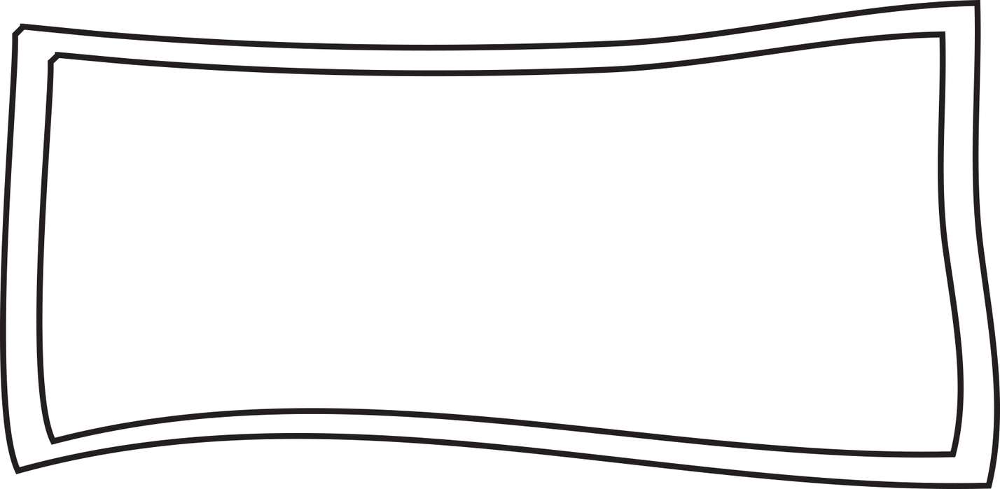 Moldura Retangular Curva Simples Design Gráfico Png Grátis Para Baixar