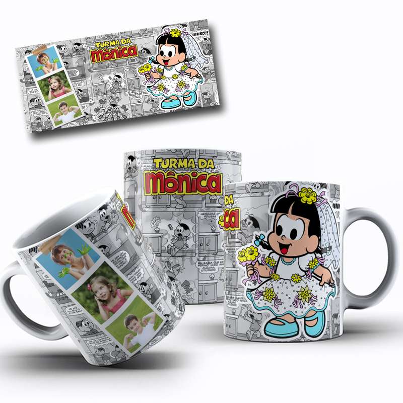 Arte Para Caneca Turma Da Monica Personagens Serie Cartoon 7