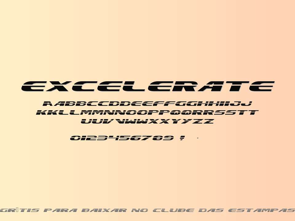Fonte Excelerate Grátis Para Baixar