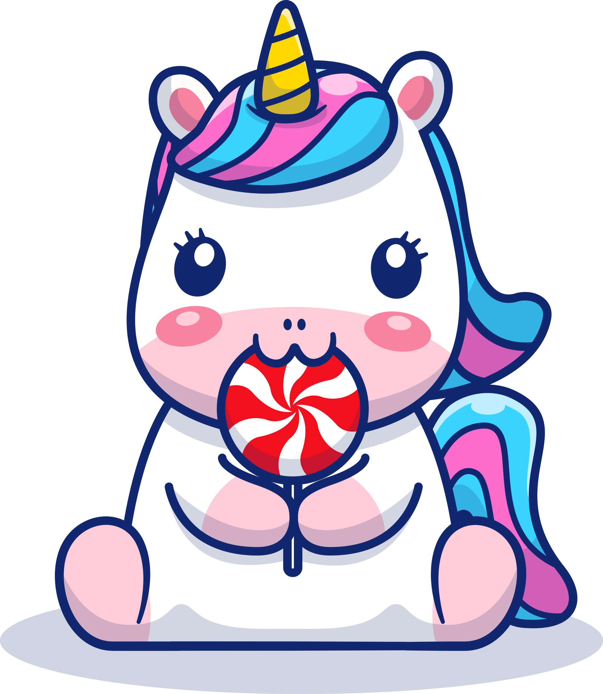 Personagem Unicornio Fofo Cute Png (7)