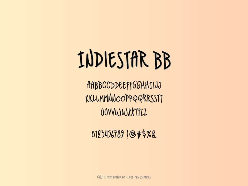 Fonte Indiestar Bb Grátis Para Baixar