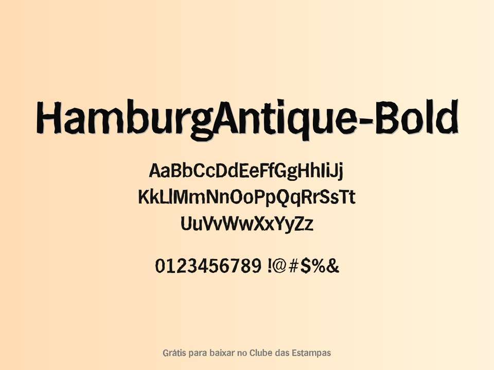 Fonte Hamburgantique Bold Grátis Para Baixar