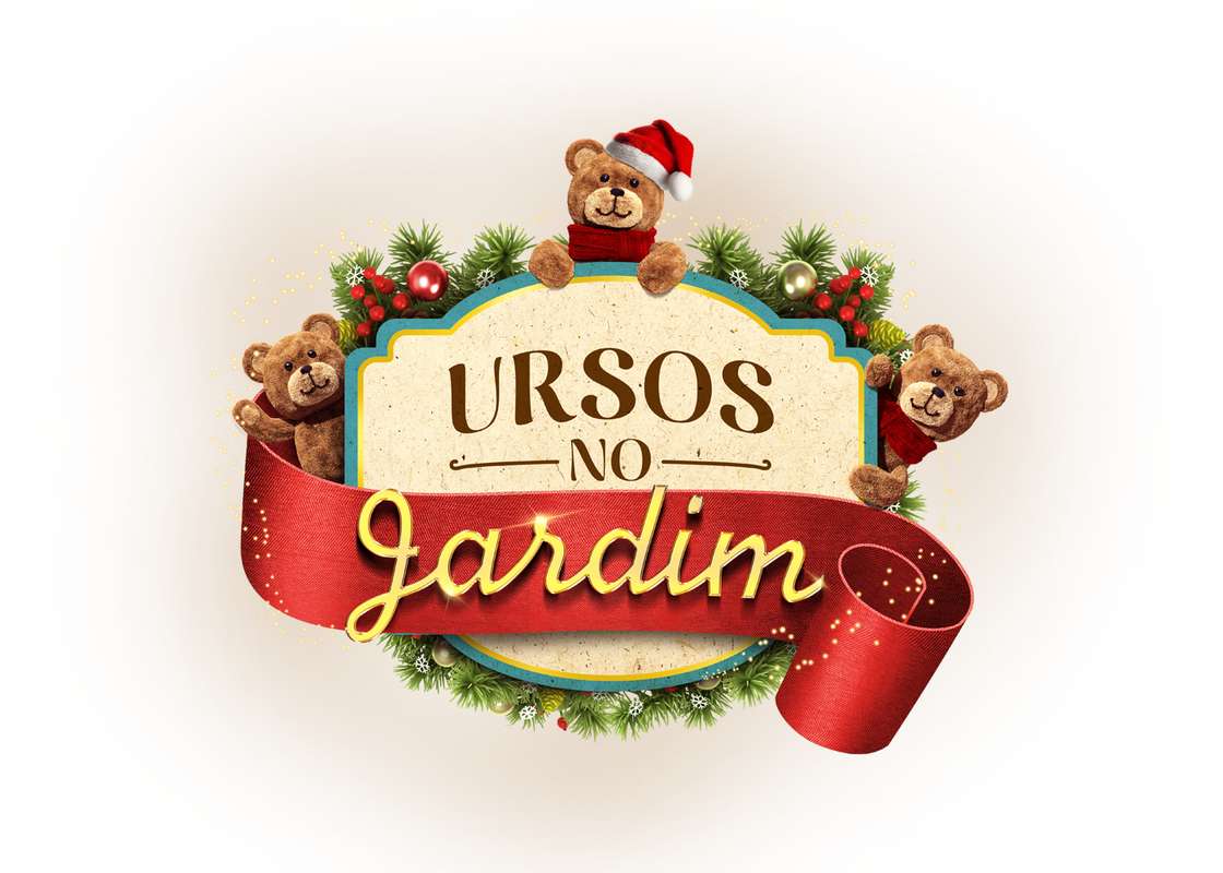 Ursos Festivos No Jardim Natal Png Grátis Para Baixar