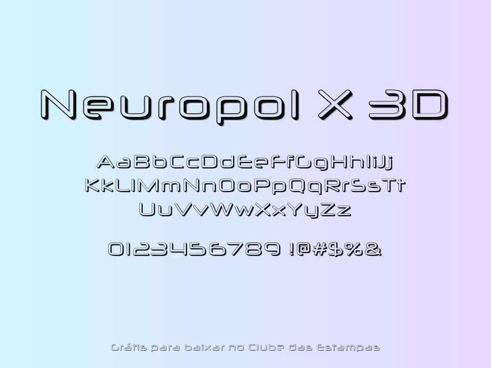 Fonte Neuropol X 3d Grátis Para Baixar