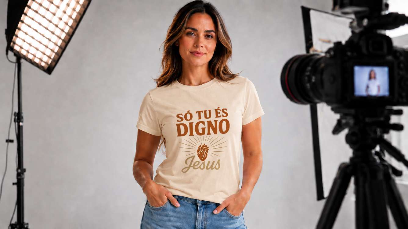 Arte Pra Camiseta Só Tu És Digno, Jesus