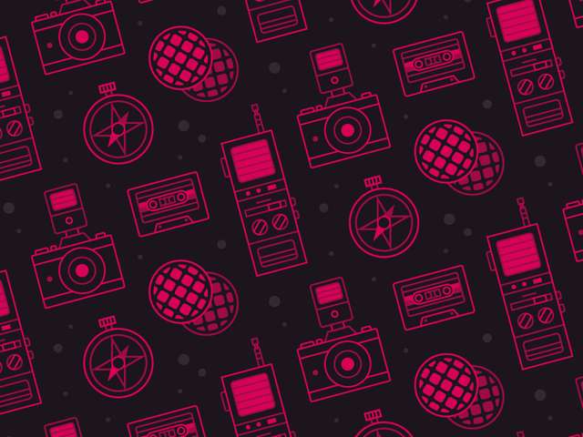 Padrão Retro Equipamentos Eletrônicos Eletrônica Vintage Png Grátis Para Baixar