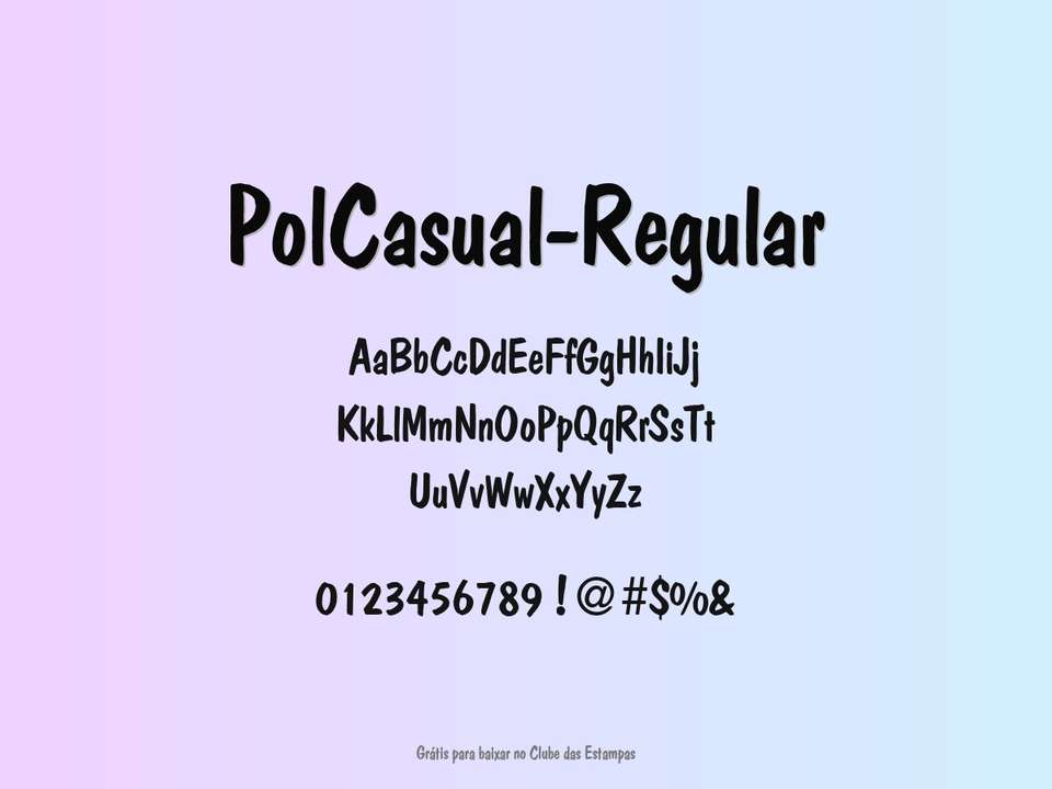 Fonte Polcasual Regular Grátis Para Baixar