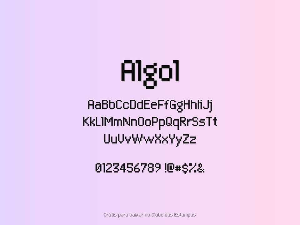 Fonte Algol Grátis Para Baixar