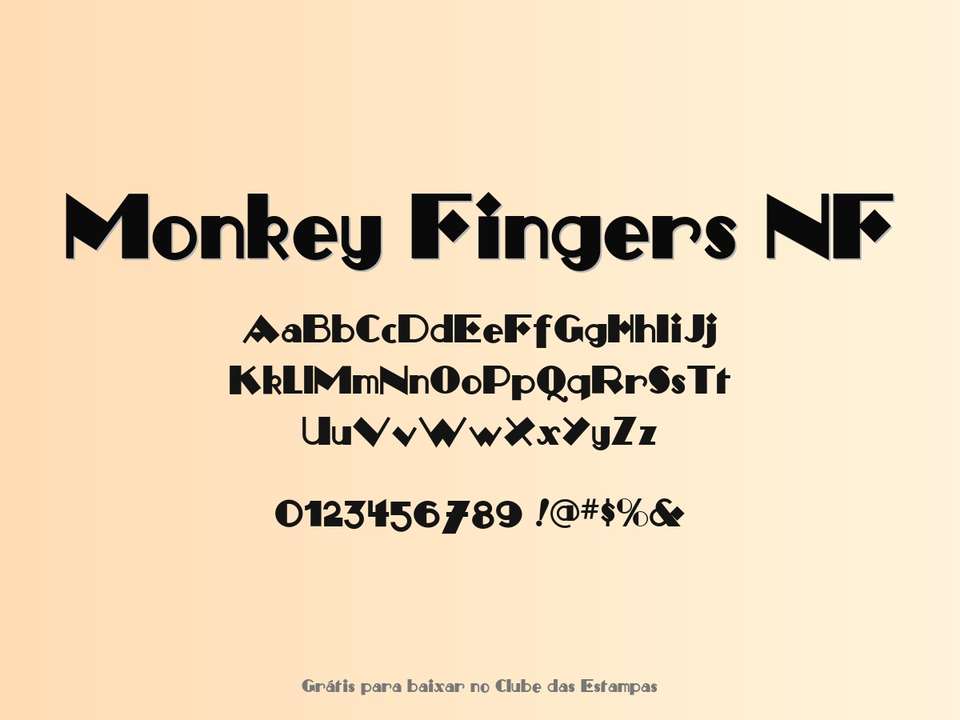 Fonte Monkey Fingers Nf Grátis Para Baixar