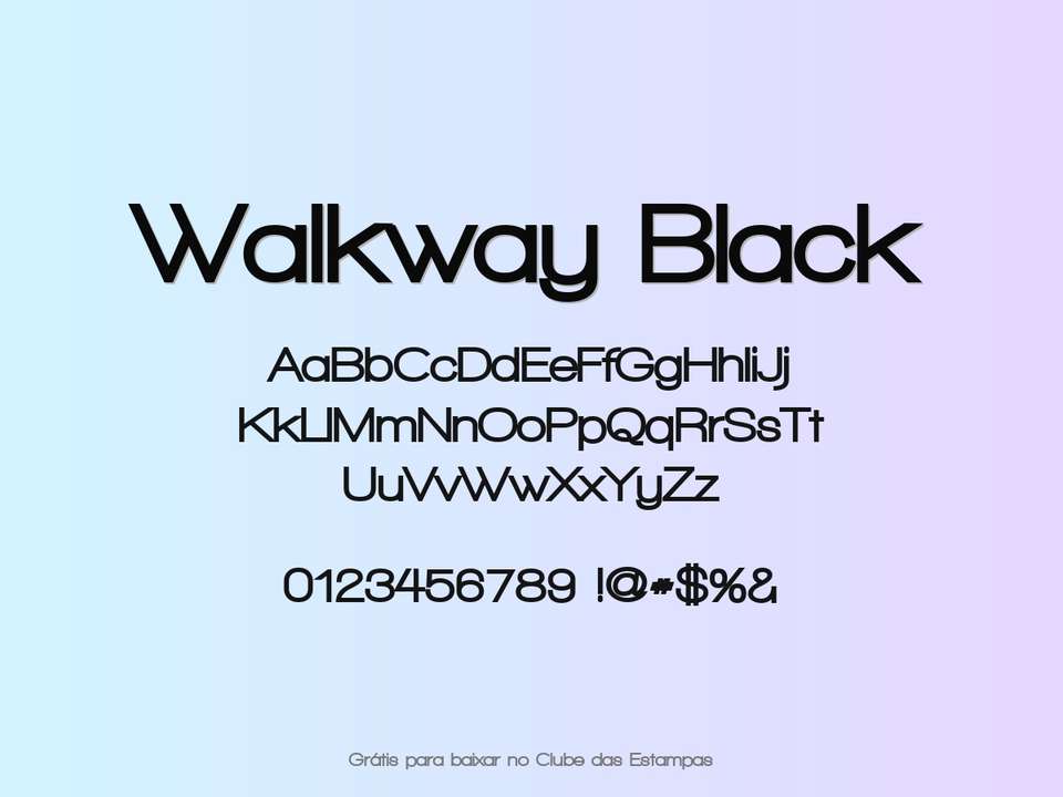 Fonte Walkway Black Grátis Para Baixar
