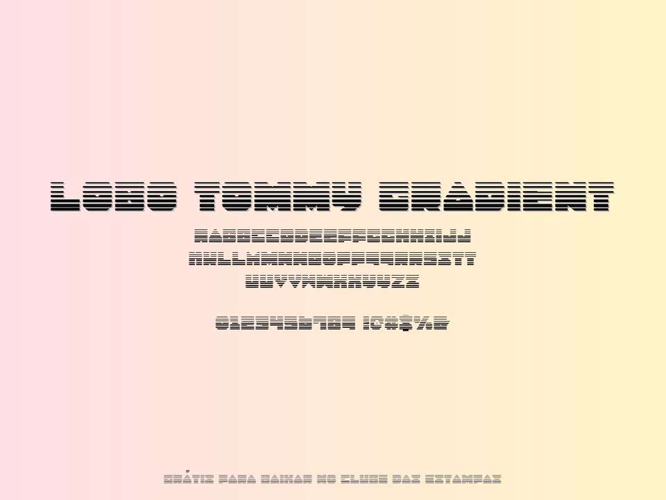 Fonte Lobo Tommy Gradient Grátis Para Baixar