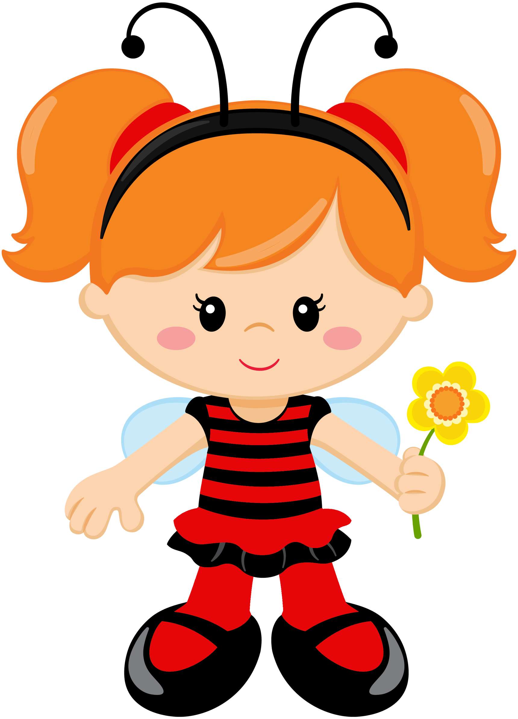 Elemento Joaninha Fofa Cute Png (10)